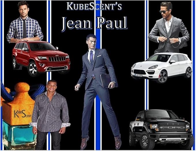 Jean Paul Inspired Hanging Car Air Freshener, Long Lasting Sophisticated and Masculine Fragrance, Premium Car Diffuser for Men, Women, Odor Eliminator, Luxury Car Accessory by KubeScent Air Freshener