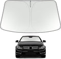 Proadsy 2026 Upgrade Windshield Sun Shade Custom Fit 2008-2014 C Class Foldable Front Sunshade Protector Sun Visor Blocks UV Rays Keep Car Cooler