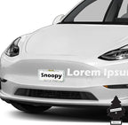 Snoopy Expression License Plate Frame 2 Pack Bundle with Little Tree Air Freshener – Plasticolor Peanuts Snoopy Design, Universal Fit Standard Car Plate Frames, Plastic