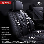 for Chevy Equinox Seat Covers 2005-2026, Full Coverage Customized Car Seat Covers, Premium Leather Waterproof Stain-Resistant Easy to Install (Standard 5 Seats, Black)
