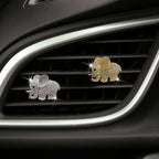 Tznyly Car Decor Car Fresheners For Women Bling Car accessory Car Air Outlet decor Bling Car accessory For Women Car Aromatherapy Car Air Vent Clip Charm Car air freshener Set of 2 elephants