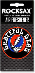 Rocksax Grateful Dead Steal Your Face Hanging Air Freshener – Long-Lasting Vanilla Car Air Freshener for Home & Office – Double-Sided Print Rock Band Memorabilia Car Fresheners