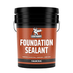 Liquid Rubber Basement and Foundation Repair Sealant - Waterproof Concrete Sealer & Crack Filler - Flexible Coating for Indoor & Outdoor Use - Waterproofing Paint - Black, 5 Gallon