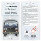 BRISA VW Collection - Volkswagen Scented Car Air Freshener Fragrance Deodorizer for Car/Auto or Home with Volkswagen Vanagon Bus T3 Camper Van FrontDesign (Fresh/Blue/2-pc Set)