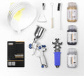 CERAKOTE® Glacier Gold/Black/Silver Coating Kit (C-7600, C-7700, C-7800 4 oz. Each) - Everything Needed to Spray Cerakote - Air Cure - Durable, High Temp Performance Ceramic Coating (1800°F Rating)