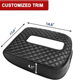 KBH Center Console Armrest Cover for 2007-2014 Chevy Silverado & Tahoe & Avalanche & Suburban, GMC Sierra & Yukon, Vinyl Leather, Floor Console Bucket Seat, Black