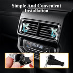2PCS Car Air Fresheners Vent Clips, Butterfly Car Accessories, Sparkly Bling Dual Butterfly Auto Air Vent Clips, Automotive Cute Air Conditioning Outlet Decoration Universal for Women Girl