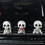 Skull car accessories – Gothic Skull Air freshener – Stylish Car Decor with Replaceable Fragrance Pad, Funny Christmas Gifts for Dad Mom