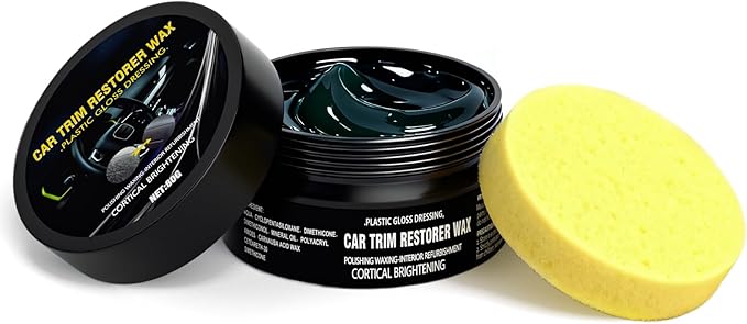 Car Plastic and Trim Restorer – Back to Black Restores Faded Trim, Rubber & Vinyl, Long-Lasting Ceramic Coating & UV Protection, Non-Greasy Formula Black Plastic Restorer for Interior and Exterior