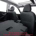 coverdream Forester Seat Covers Custom Fit for 2025 2026 Subaru Forester Base,Limited,Premium,Sport,Touring,Full Coverage,Airbag Compatible,Waterproof Leather Seat Protector(Full Set,Black/Red)