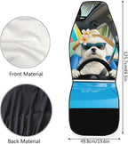 Yorkshire Terrier Car Seat Covers Front Seats 2 Pcs Car Seat Covers for Front Seats Removable Automotive Accessories Protection Interior Accessories for Cars SUV Sedans