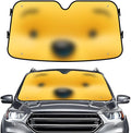 GENANY Bear Windshield Sun Shade for Car SUV Truck (55x30 Inches), Front Window Visor for Windows, Protector Blocks UV