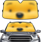 GENANY Bear Windshield Sun Shade for Car SUV Truck (55x30 Inches), Front Window Visor for Windows, Protector Blocks UV