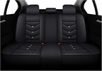 Car Seat Covers Full Set,Automotive seat Covers for Cars,Waterproof Leather seat Covers with Fixed Lumbar Support,Universal Fit for Most Cars,SUV,Trucks and Sedans