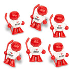 Little Joe 96427-6PK I Love Hockey New Car Scent Car Air Freshener Vent Clip, Fights Odors for up to 45 Days, Long-Lasting Freshness, Cute Car Odor Eliminator, Red, Pack of 6