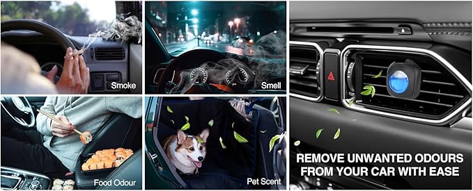 Car Air Freshener (Ocean) Natural Car Air Freshener, Essential Oil Diffuser, Car Scent Lasting Over 90 Days 3 Packs