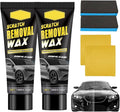 Car Scratch Removal Wax, Remove Medium and Light Scratches, Upgrade Scratch Repair Polishing Wax, Professional Car Scratch Remover Paste with Towel & Sponge (2 Sets)