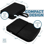 ComfiLife Ergo-Gel Airplane Seat Cushion – Travel Seat Cushion – Compact, Foldable, Portable Comfort