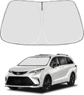 Proadsy Windshield Sun Shade for Sienna Mini Van 2021-2025 2026 4-Layer Foldable Front Sunshade Protector Sun Visor Blocks UV Rays Keep Car Cooler