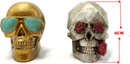 Sugar Skull Air Freshener for Car Truck Accessories for Men Women Witchy Decor Stuff for Automotive New Smell Fresheners Gothic Auto Decoration Spooky White Elephant Gifts for Adult