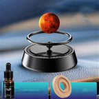 1 Pcs Gurung Car Air Freshener Rotating Solar Energy Aromatherapy Oil Diffuser Scent Decoration Interior Accessories Solar Air Freshener (Black, Gurung)