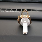 2 Pieces Crystal High Heel Shoe and Magic Bag Air Vent Clips Rhinestone Car Air Freshener Clip Bling Car Clip Gift Decorations Charm Car Inter Air Vent Decor Accessories for Girls Women