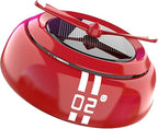 PerGar Car Air Freshener, Solar Energy Rotating Cologne, Autorotation Propeller Design Strong Metal Car Aromatherapy Diffuser Interior Decoration Accessories Diffuser for Vehicle(Red)
