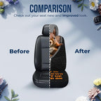 GENANY Funny Squirrel Car Seat Covers Set of 2, Breathable Front Seat Covers for Truck Sedan SUV, Vacation Movie Car Accessories, Christmas Squirrel Gift for Women Men