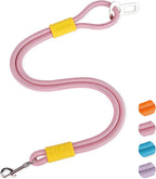 2-in-1 Dog Car Seatbelt Leash & Walking Lead - Heavy Duty 70CM Nylon Rope Leash with Secure Vehicle Buckle for Small Medium Large Dogs, for Travel, Walking, Training