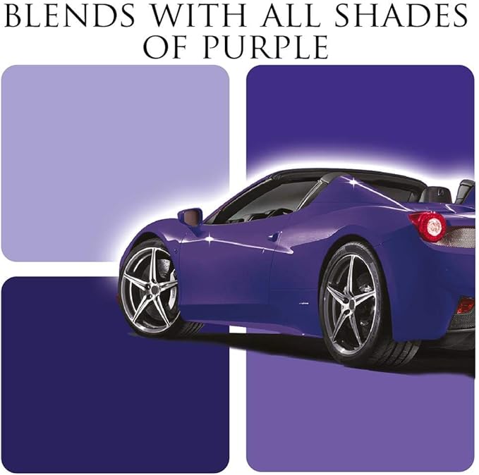 Car Gods Iris Custom Color Purple 3-in-1 Polish Wax Color Restorer & Scratch Remover, 16 Colors Available, 17 Fl Oz