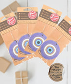 Cute and Funny Fresh Fresheners Car Air Fresheners 4 Pack Scented With Premium Oils (Evil Eye)