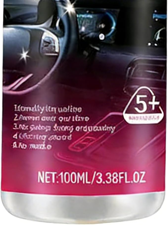 Car Interior Cleaner,100ml Vehicle Shine Protectant Restorer - Car Interior Cleaner Spray,for Fading Cracking Aging Armrest Boxes Center Console Leather Seat Dashboard Trim