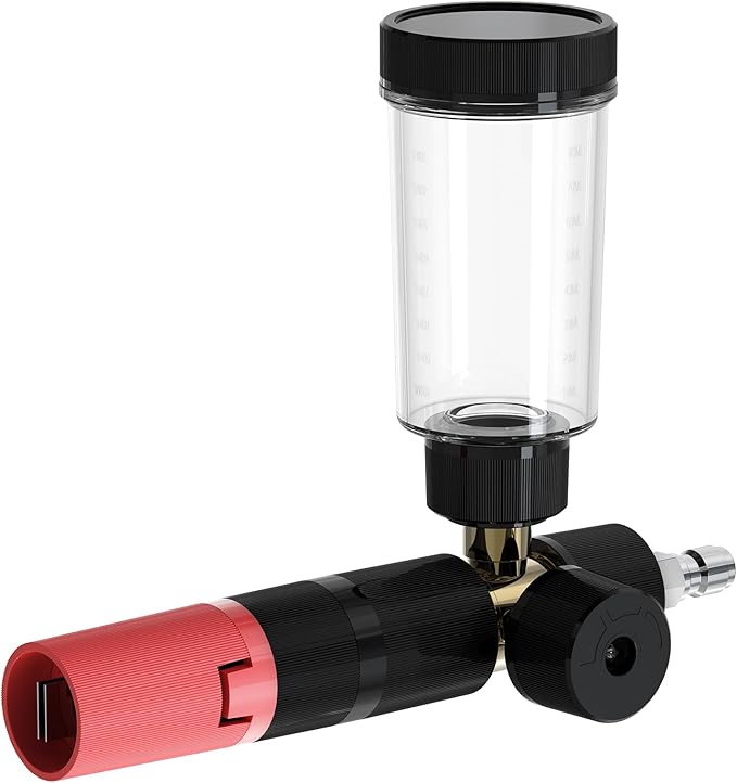 Foam Cannon for Pressure Washer with 1/4'' Quick Connector, Power Washer Soap Cannon with Adjustable Nozzle, Compatible with Most Pressure Washer, 4500 PSI
