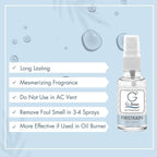 G's Breeze First Rain Air Freshener - Fresh Greens, Soft Florals, Crisp Air Essence - Refreshing Earthy Scent - Long-Lasting Aroma - Ideal for Home, Car, Office - Compact & Convenient, Odor Eliminator