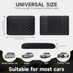 Center Console Armrest Cover, Universal Leather Waterproof Armrest Seat Box Cover Protector, Car Armrest Cover Cushion with 2 Storage Bags(Black) (Gray)