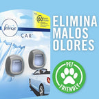 Febreze Car Air Fresheners, Linen & Sky, Odor Fighter for Strong Odors Car Vent Clips (2 Count)