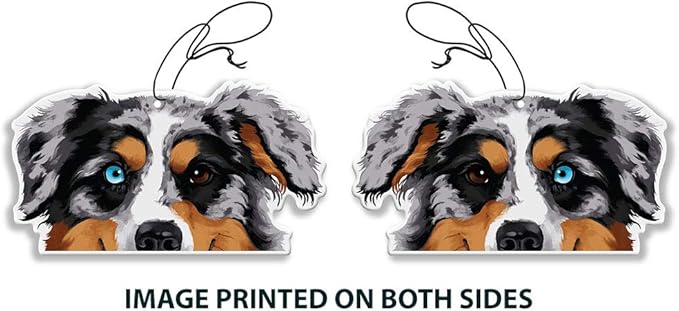 WIRESTER Hanging Air Freshener for Car, Home, Bathroom, Office, Decorative Charm Ornaments, Merle Aussie Australian Shepherd Dog