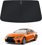 KUST Windshield Sun Shade for Lexus RC Coupe 2015-2020 2021 2022 2023 2024 2025 Window Accessories Sunshade Sun Visor Protector Foldable Block UV Rays