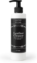 LEATHER VILLAGE Leather Cleaner and Conditioner for Car Seats, Furniture & Couch 2-in-1 Leather Care Kit with Wipe Cloth – Non-Toxic Stain Remover & Protectant for Shoes, Purse, Jacket, Bag | 11 oz