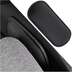 Mandark Car Knee Cushion Pad, Leather Memory Foam Vehicle Door Armrest Pillow for Leg Elbow, Comfort Auto Interior Center Console Thigh Support Mat Accessories, Universal for Most Cars (Black/Red)