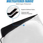 Custom Fit Windshield Sunshade for 4Runner 2010-2025 | 5th Gen SUV Sun Shield | Max UV Blocking & Heat Reduction | Foldable Sunshade for SR5, Trail, Limited Trims | Easy to Install