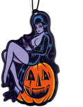 kreepsville 666 Hanging Horror Car Air Freshener Spooky Scent (Elvira Pumpkin Pin-Up)