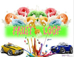Fruit Loop Inspired Hanging Car Air Freshener, Long Lasting Scent, Strong Air Freshener with Odor Eliminating Technology, Fun and Fruity Touch to Your Car, Premium Car Accessories by KubeScent