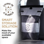 Living in a Bubble Wet Dry Laundry Bag – Portable Waterproof Laundry Hamper for RV, Campervan & Travel – Foldable Clothes Organizer with Separate Wet & Dry Compartments