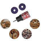 Stud Rust Removal Tool, Wheel Stud Cleaner Metal Rescue Hub Clean Tools Effective Mode Bolts Quick Driven for 1/2in Impact Wrenches Electric Drill Cleaning Portable Tool Screws Surfaces