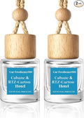 HoogaLife Car Air Freshener Hanging 2 Pack - Hotel Collection Diffuser Oil Inspired by Cabane & Rltz. CarIton Hotel - NO.1012 Fragrance Oil, Car Fresheners for Women Made in USA (081)