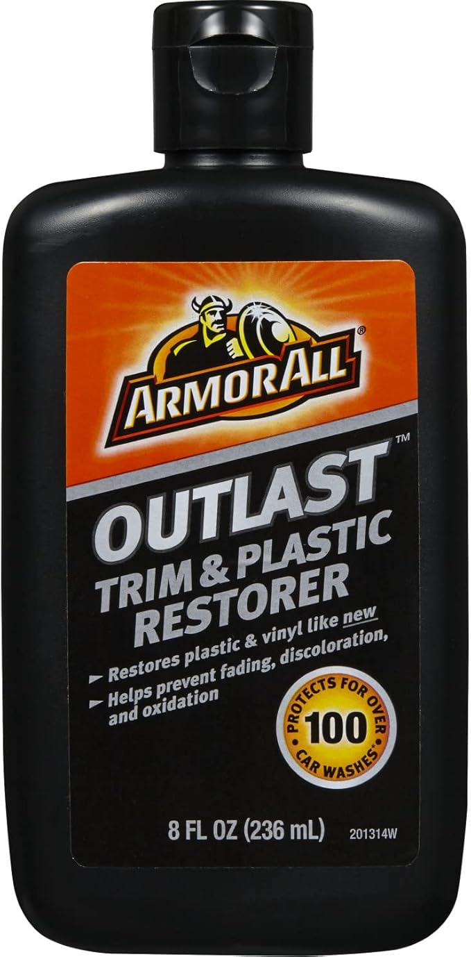 Armor All Outlast Car Trim & Plastic Cleaner , Cleans Cars, Trucks, and Motorcycles, 8 Oz