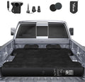 Truck Bed Air Mattress, Full Size Truck Beds, Inflatable Air Mattress Bed with Air Pump 2 Pillows, Carry Bag, Pickup Bed Air Mattress for Chevrolet Silverado, Dodge Ram, Ford, Black