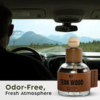 Car Air Freshener - Long Lasting Essential Oil Diffuser - Aromatherapy Accessories for Men & Women - Valentines Day Gifts for Him - Teakwood Car Scent Diffuser 3.38 FL OZ/100ML
