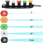 Pressure Washer Tips, Set of 5 Pressure Washer Nozzle Tips with Nozzle Holder, 1/4 Inch Quick Connect Power Washer Tips, 4000 PSI, Multiple Degrees Rinse Kit, Pressure Washer Accessories